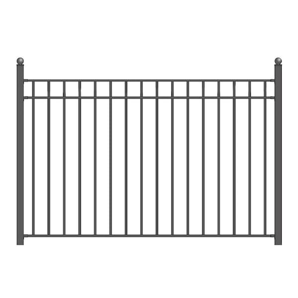 Tepee Supplies 8 x 5 ft. Madrid Style Iron Wrought Steel Fence TE2190250 - main
